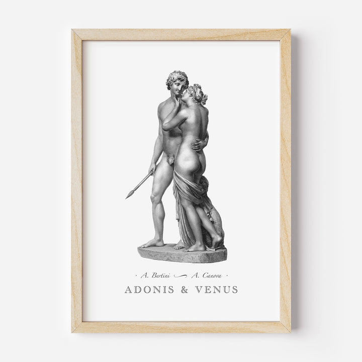 Adonis and Venus engraving