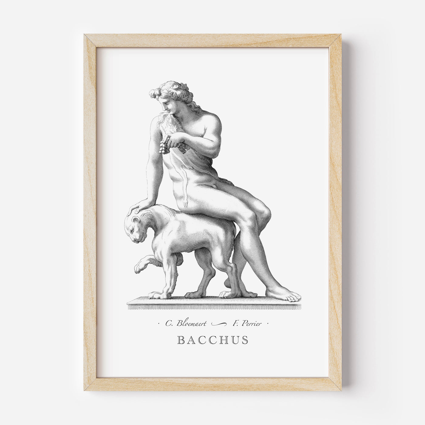 Bacchus engraving