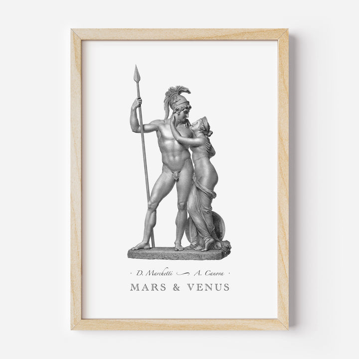 Mars and Venus engraving