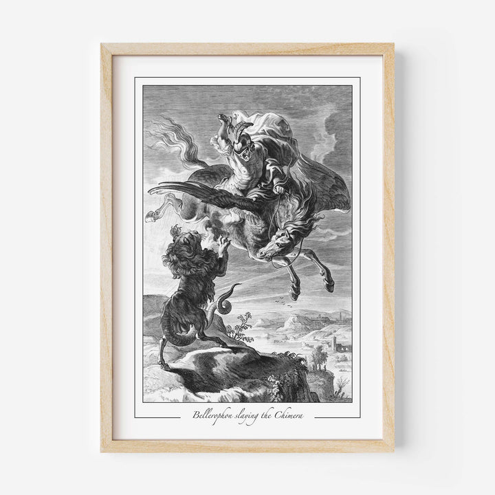 Bellerophon fighting the Chimera