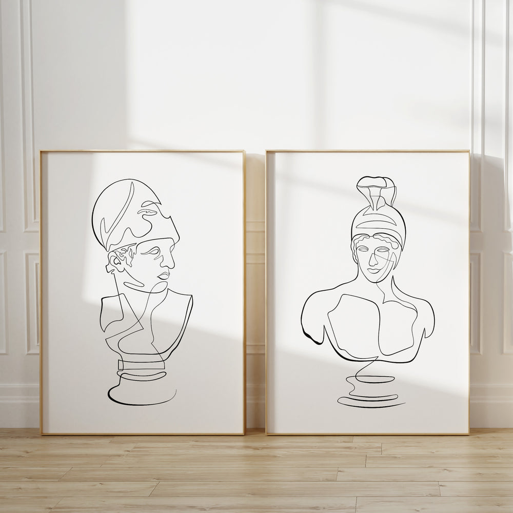 Hector Line Art - Modern Mythos Art