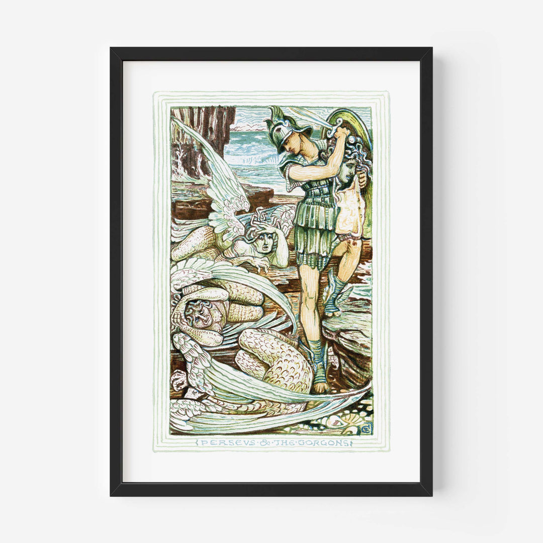 Perseus: Gorgons Lair - Walter Crane