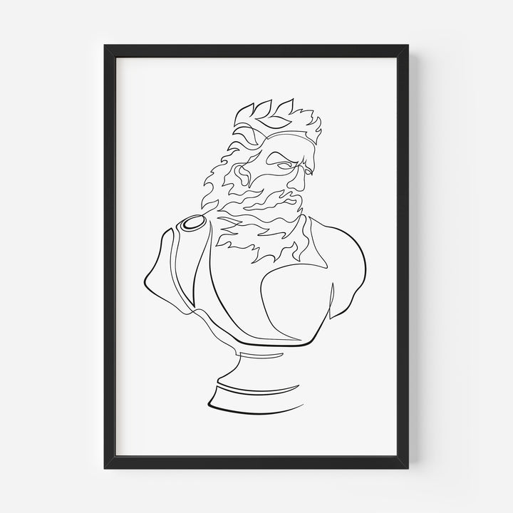 Zeus Line Art