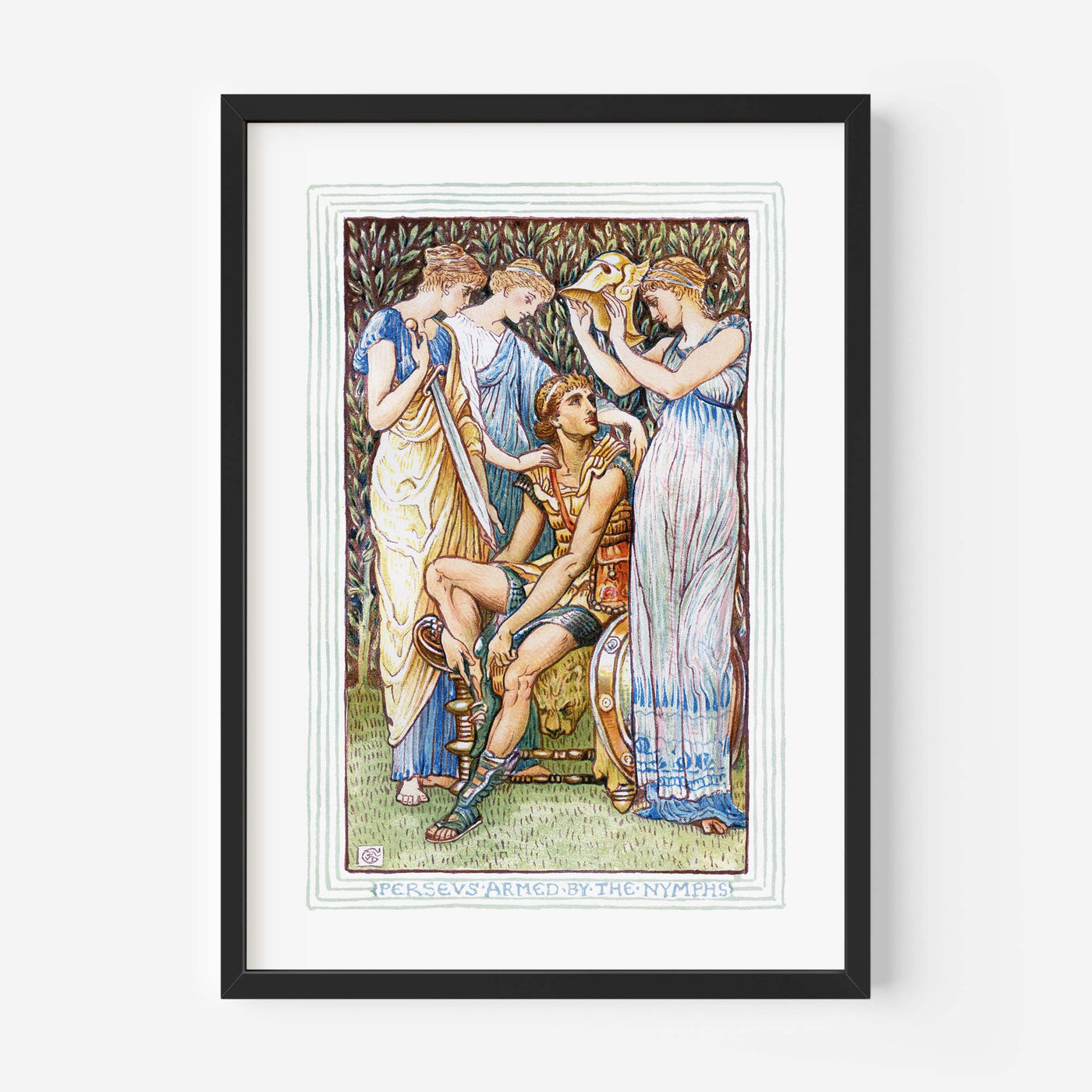 Perseus: Armed by Nymphs - Walter Crane