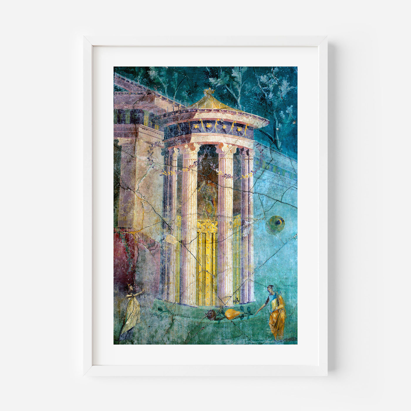 Greek Temple Fresco