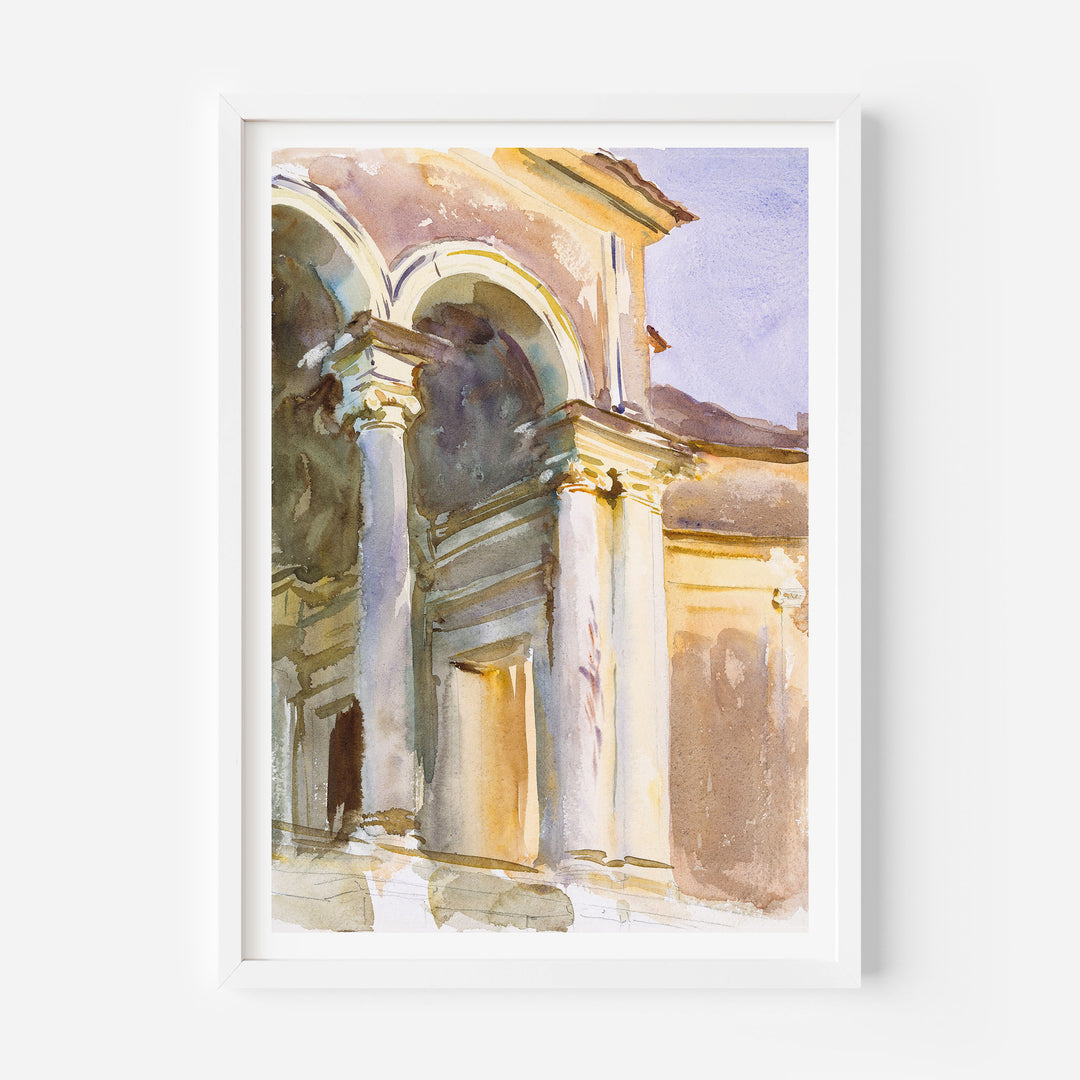 Villa Giulia watercolour - JS Sargent