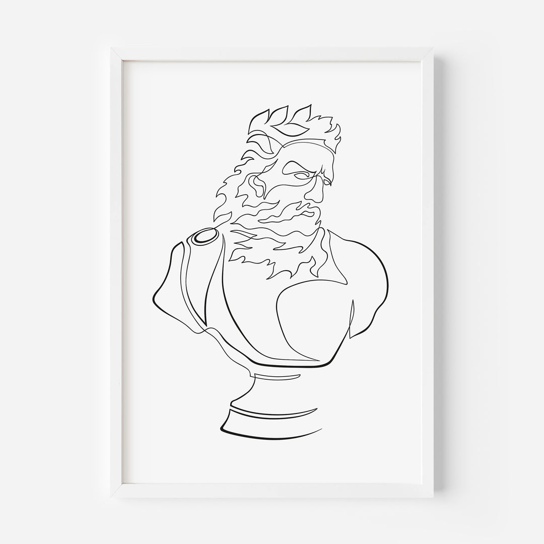 Zeus Line Art