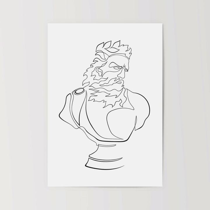 Zeus Line Art