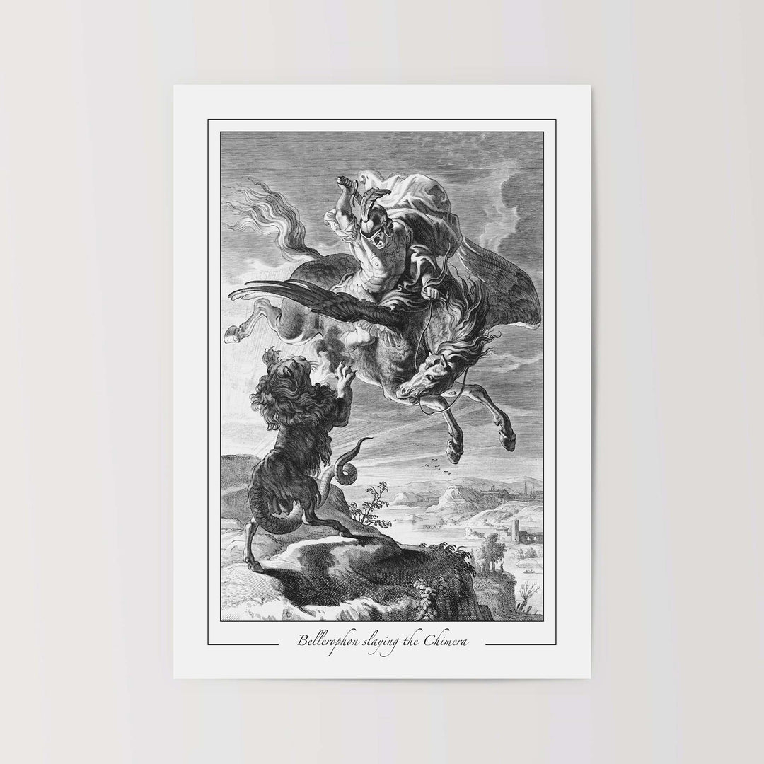 Bellerophon fighting the Chimera