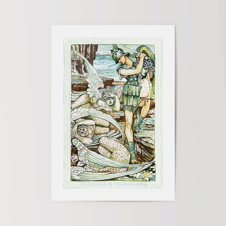 Perseus: Gorgons Lair - Walter Crane