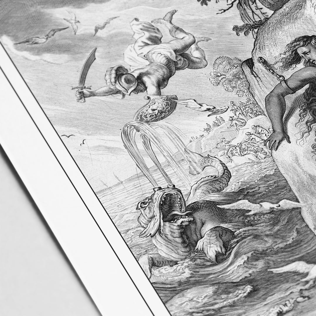 Perseus Rescuing Andromeda - Modern Mythos Art
