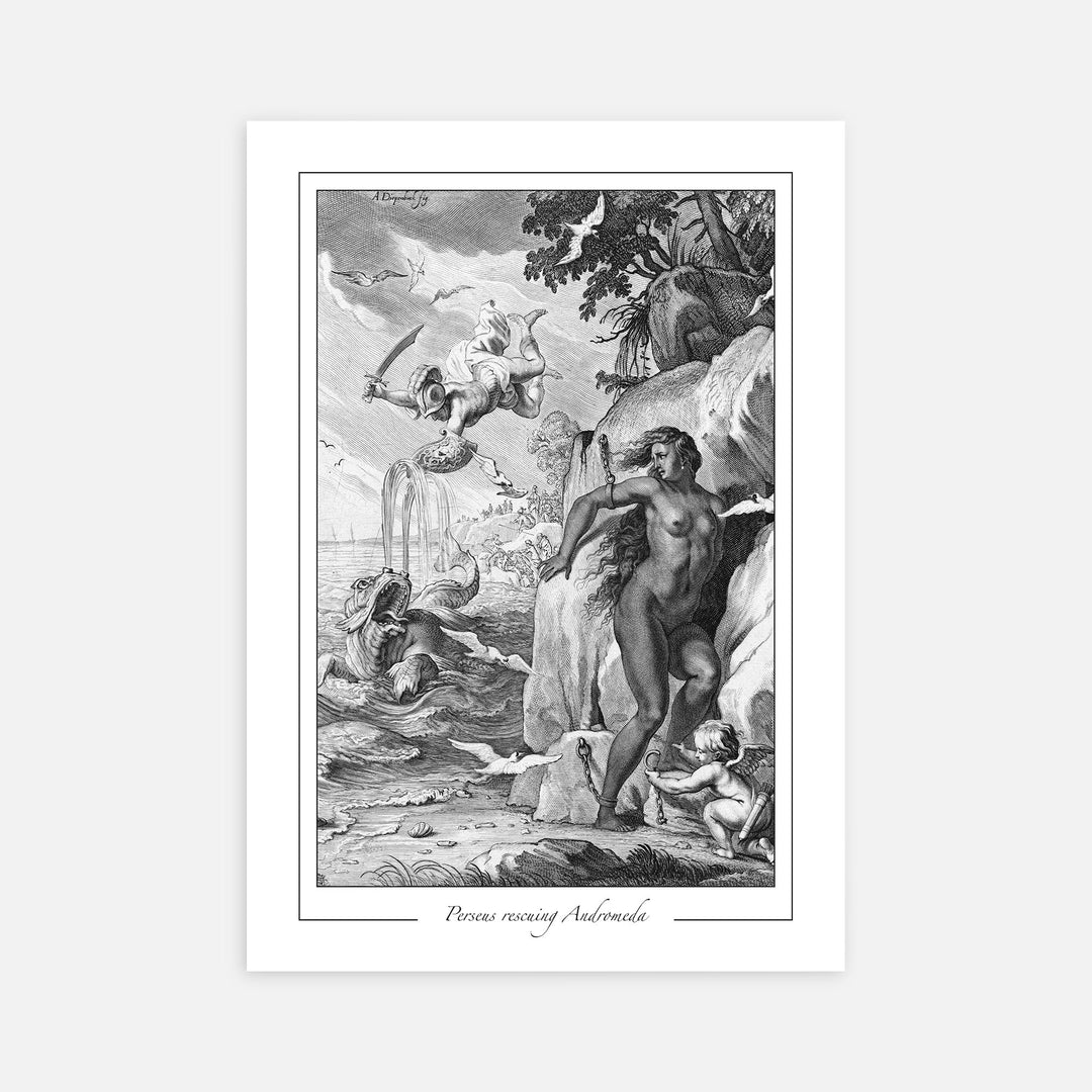 Perseus Rescuing Andromeda - Modern Mythos Art