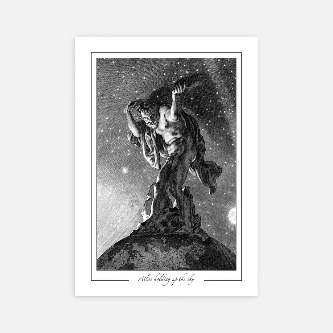 Atlas Holding up the Sky - Modern Mythos Art