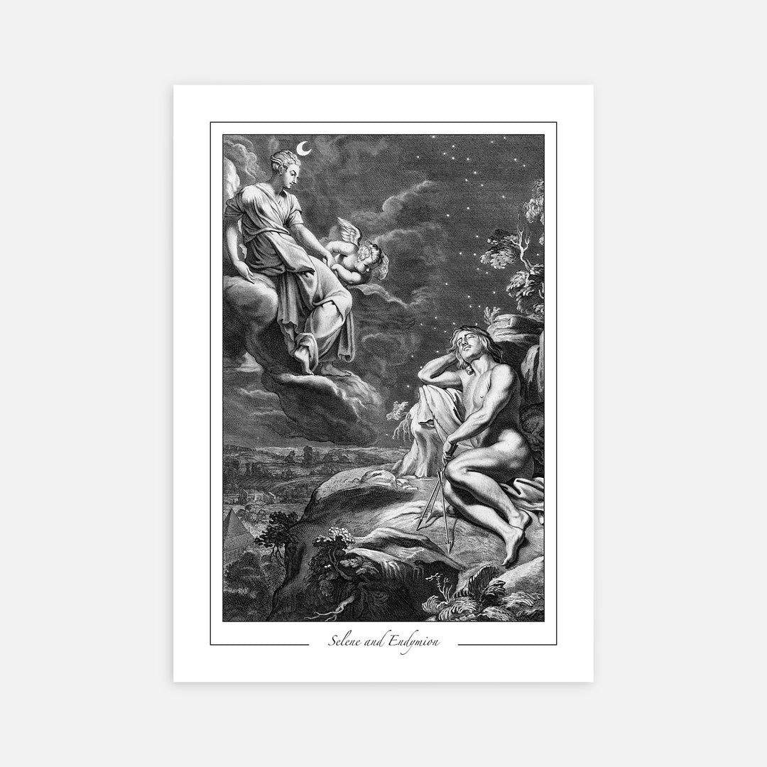 Selene and Endymion - Modern Mythos Art