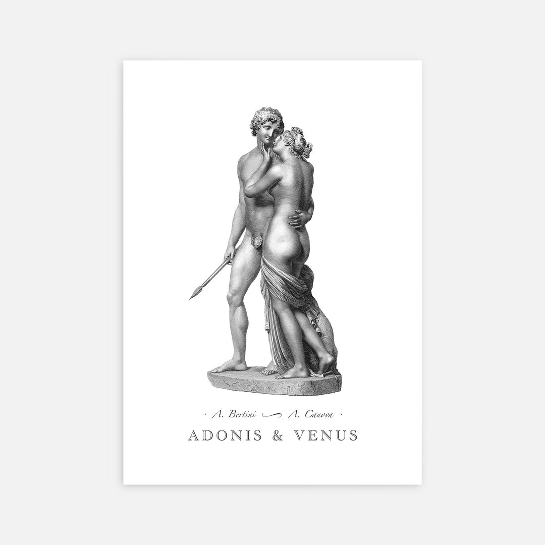 Adonis and Venus - Bertini - Modern Mythos Art