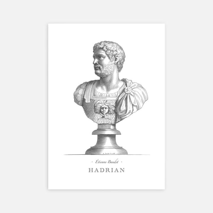 Bust of Hadrian - Baudet - Modern Mythos Art