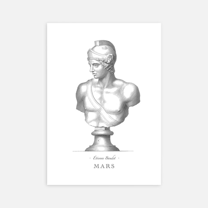 Bust of Mars - Baudet - Modern Mythos Art