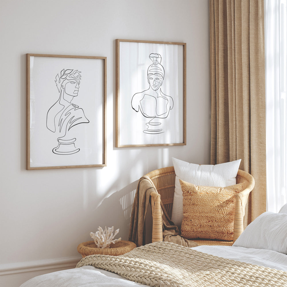 Patroclus Line Art - Modern Mythos Art