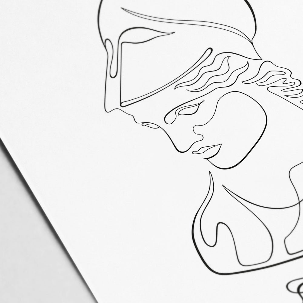Athena Line Art - Modern Mythos Art