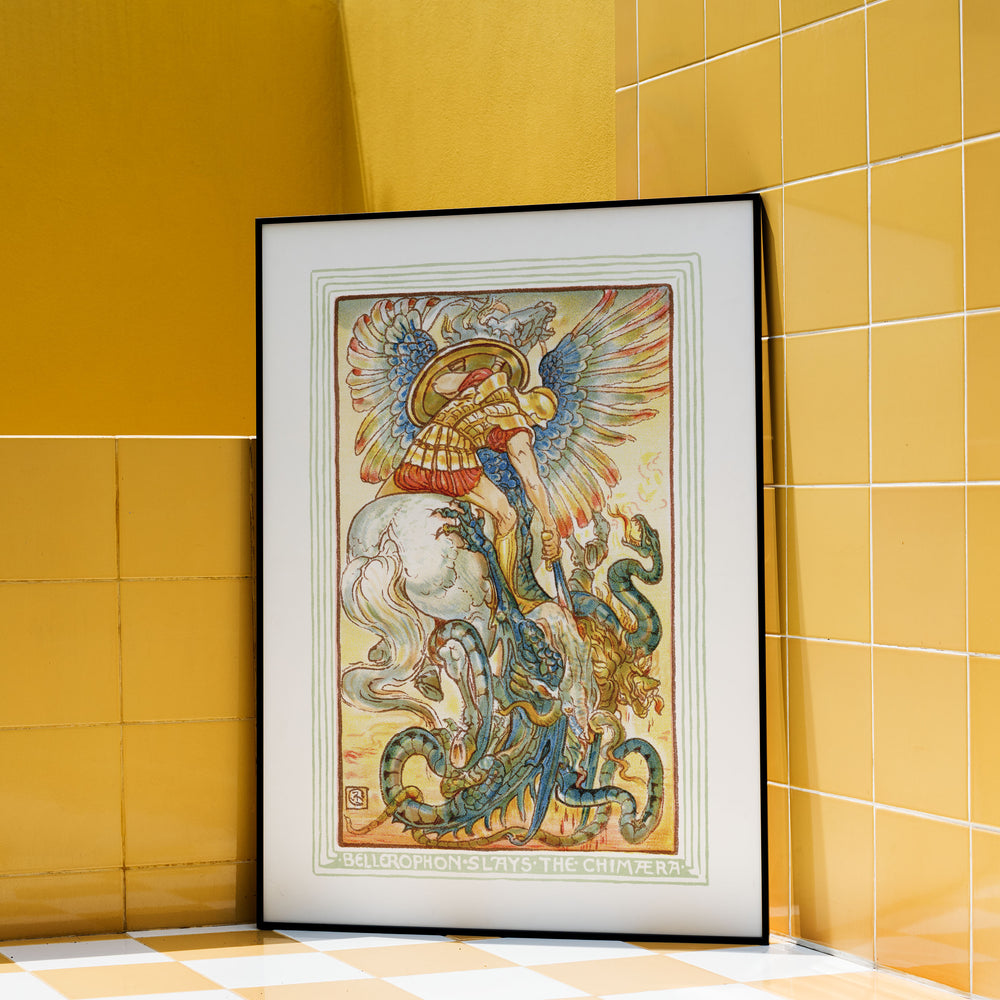 Bellerophon: The Chimera - Walter Crane - Modern Mythos Art