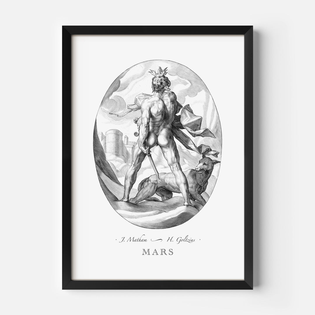 Mars engraving