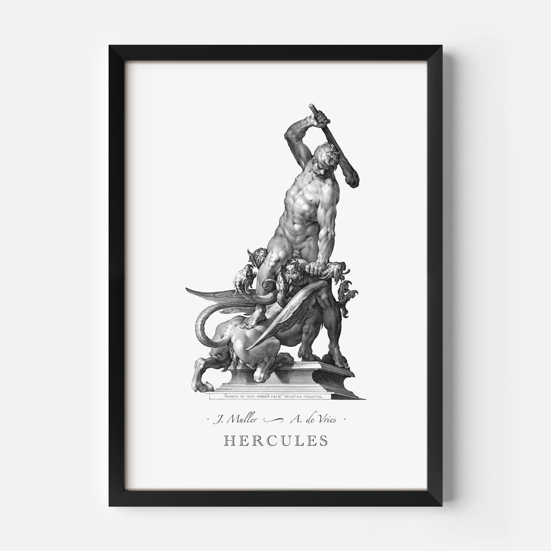 Hercules and Hydra engraving