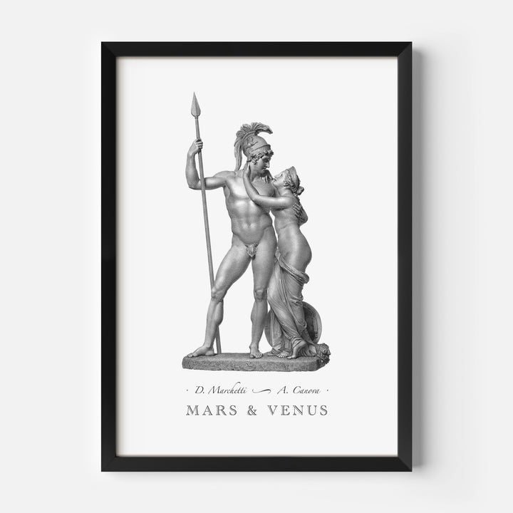 Mars and Venus engraving