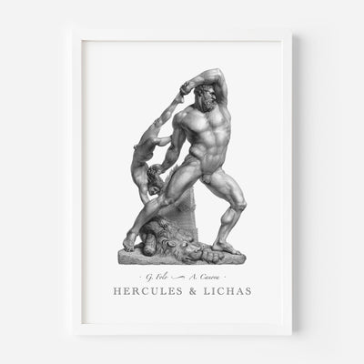 Hercules throwing Lichas engraving