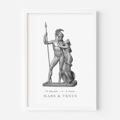 Mars and Venus engraving