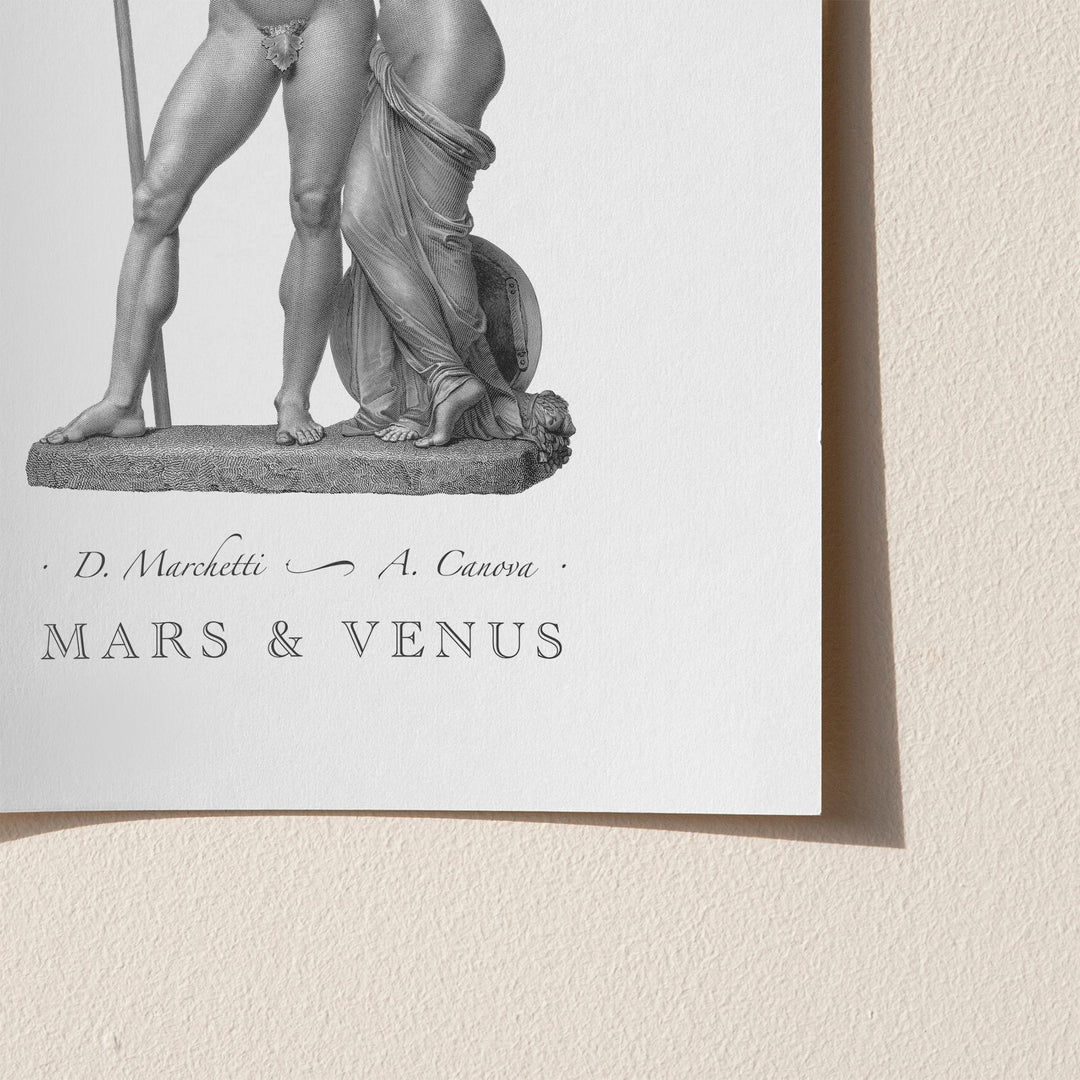 Mars and Venus engraving